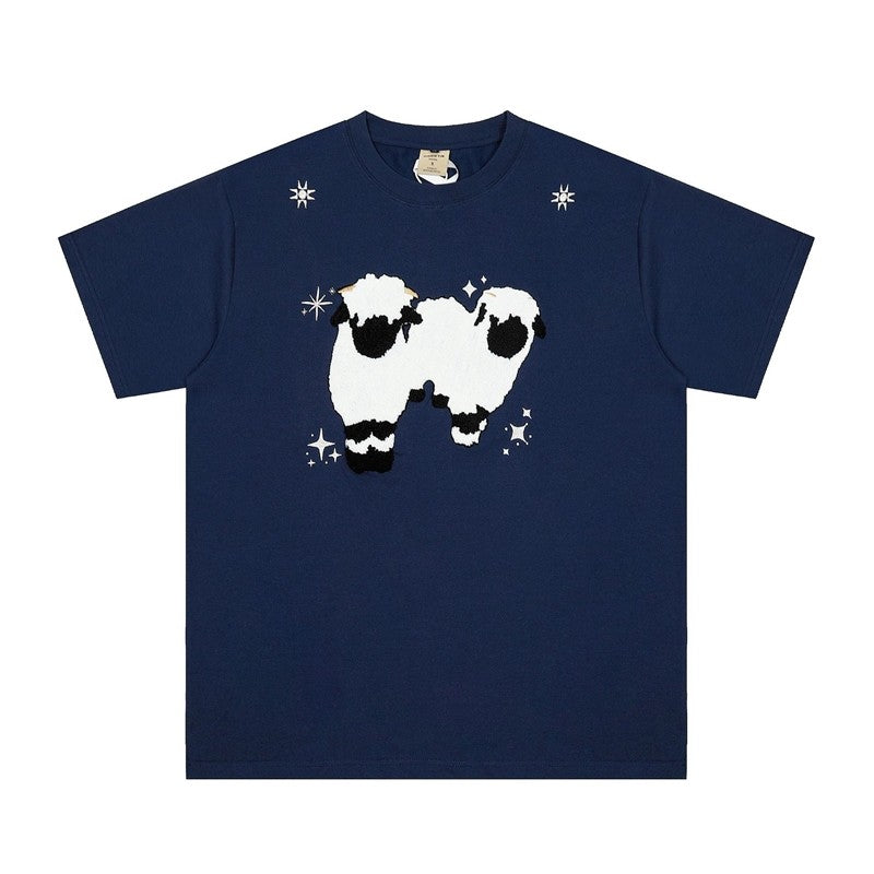American Plush Embroidered Short Sleeve T-Shirt