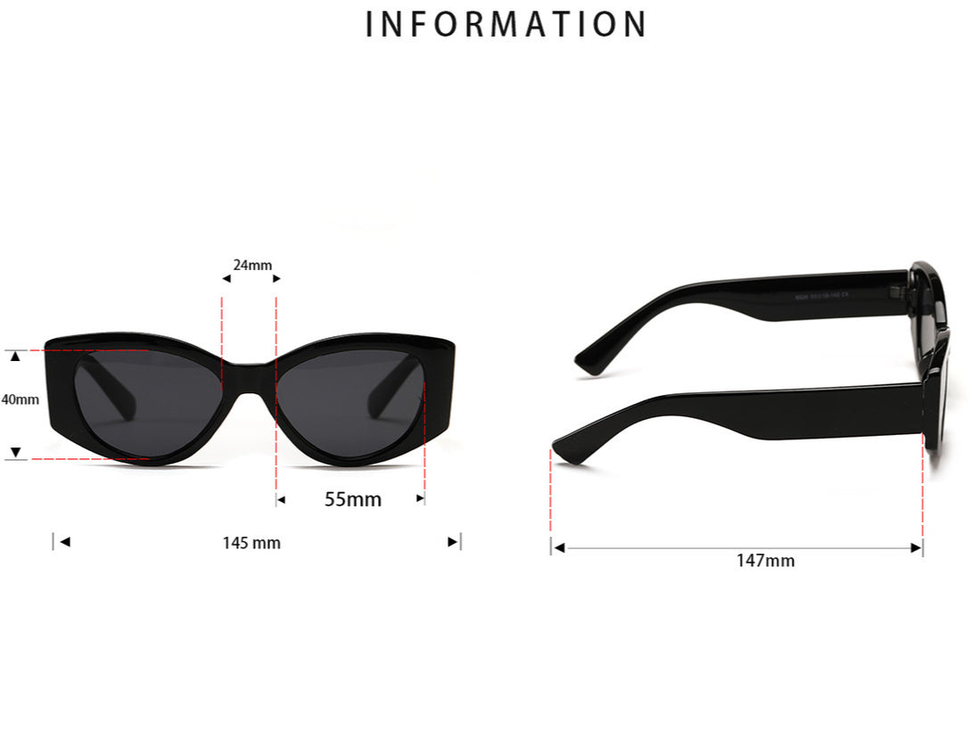 Retro Cat Eye Lightweight Sunglasses