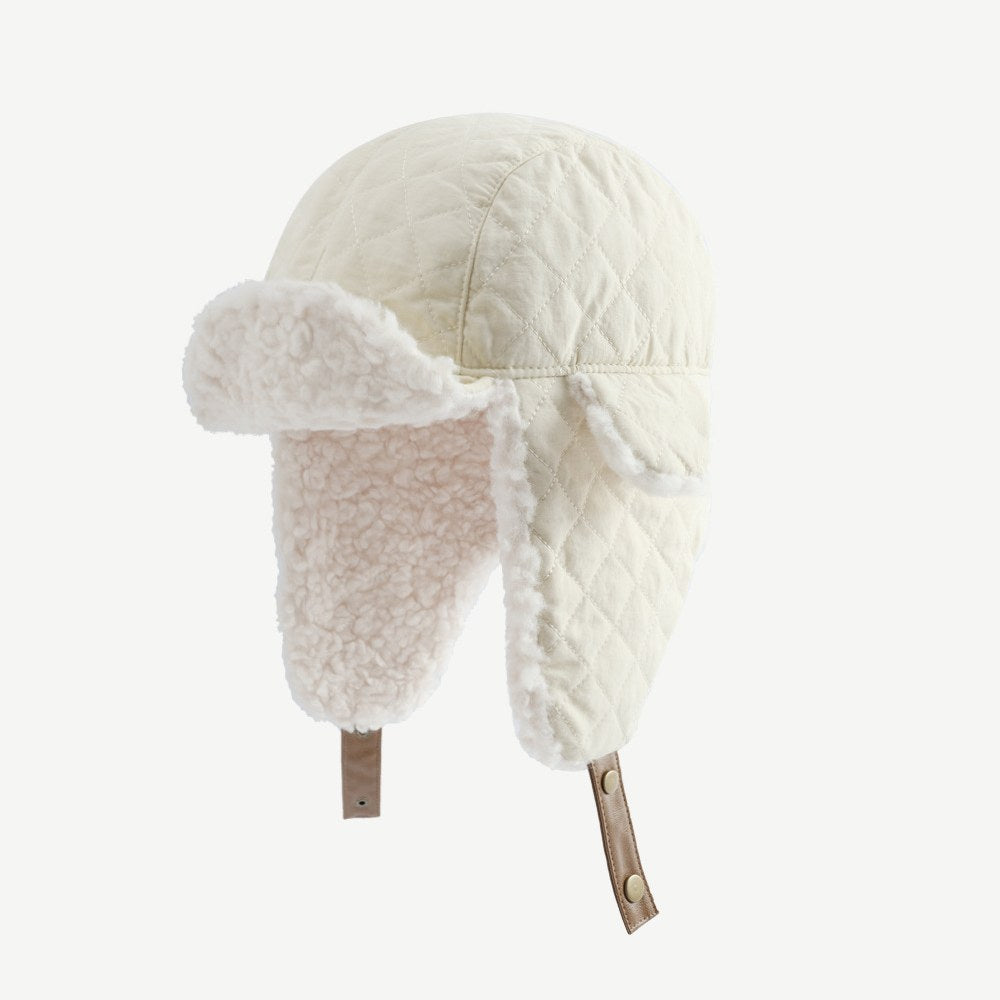 Solid Color Teddy Padded Warm Hat