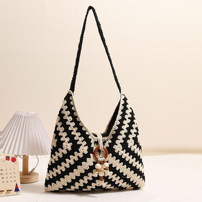 Simple Beach Straw Shouder Bag