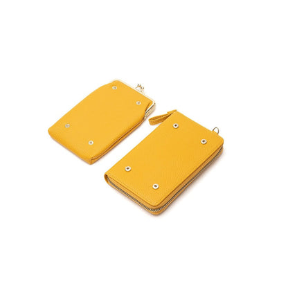 PU Leather Solid Color Large Capacity Purse One Shoulder Crossbody Cell Phone Bag