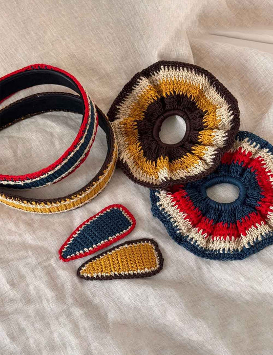 Cute Color Contrast Stretchy Knit Hair Tie