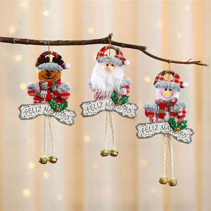 Hanging Alphabet Plaque With Bell On Wooden Board