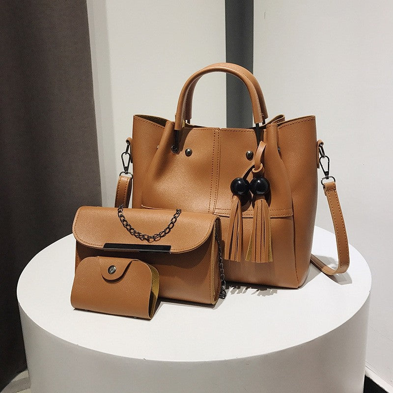 Three-Piece Bag With Tassels
