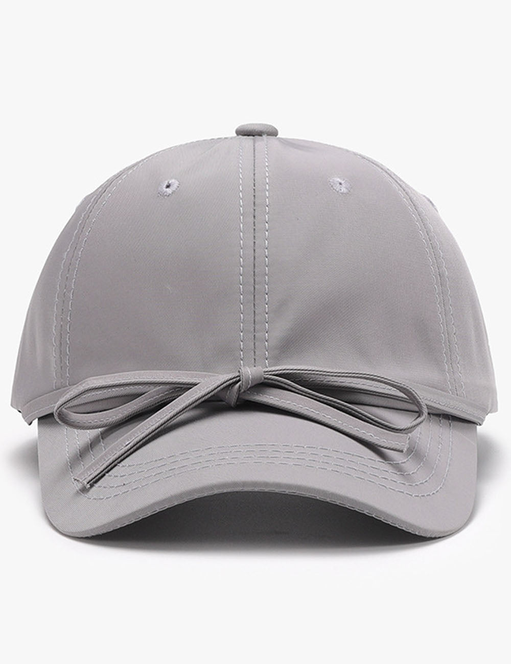 Solid Color Bow Knot Baseball Cap