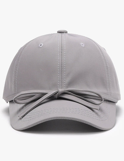 Solid Color Bow Knot Baseball Cap
