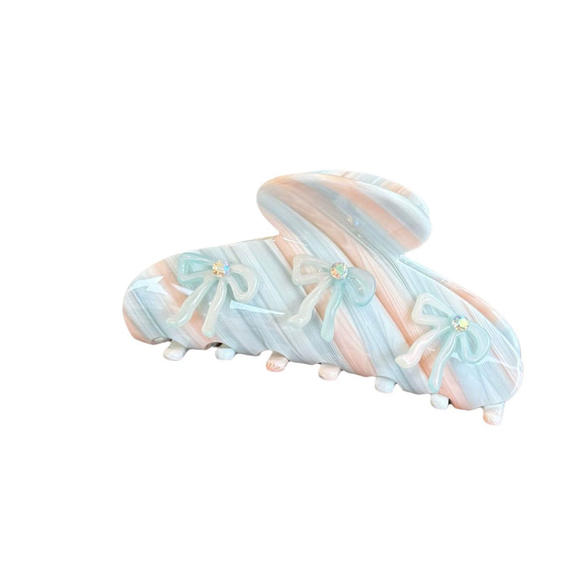 Elegant Bow Rhinestone Acetate Hair Claw