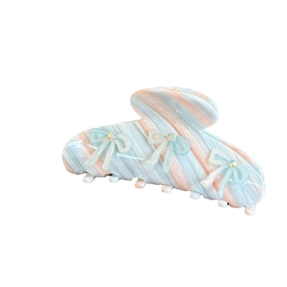 Elegant Bow Rhinestone Acetate Hair Claw