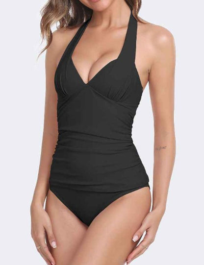 One Piece Halter String Backless Swimwear