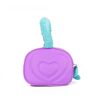 Love Color Block Letter Make Up Bag