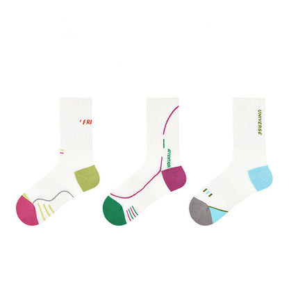 Simple Casual Sports Crew Socks
