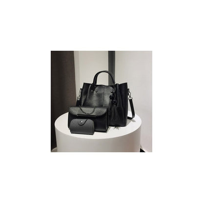 Three-Piece Bag With Tassels