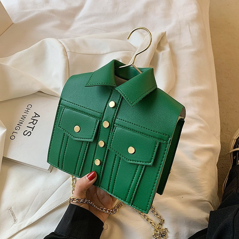 Plain One Shoulder Crossbody Chain Bag