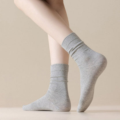 Solid Color Cotton Simple Socks