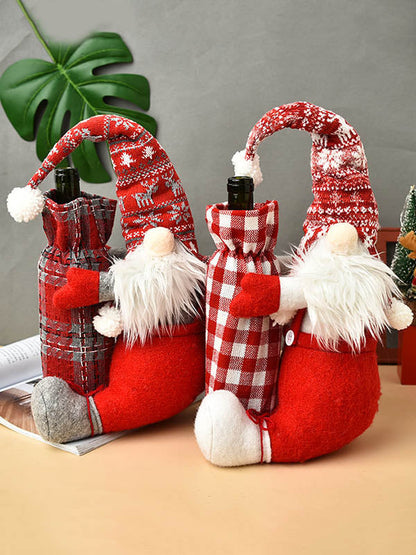 Christmas Decoration Wine Bags Doll