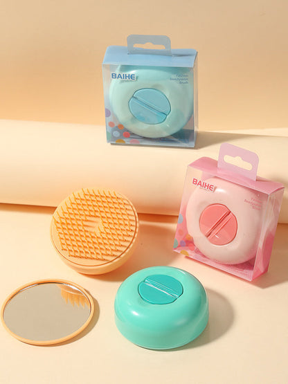 Folding Mini Pocket Cute Comb with Mirror