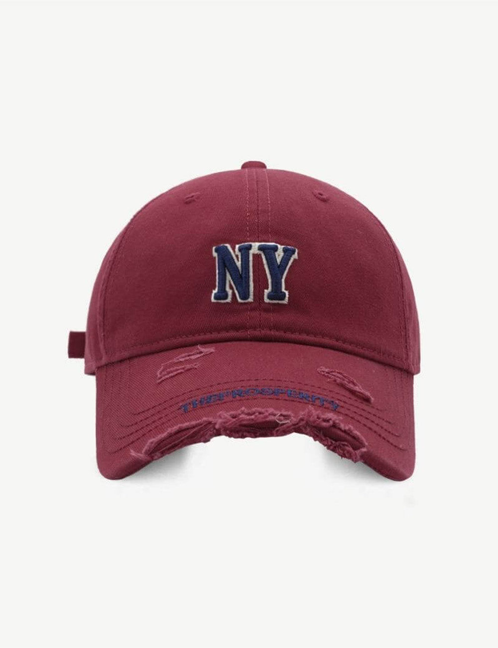 Ripped Letter Embroidered Baseball Caps
