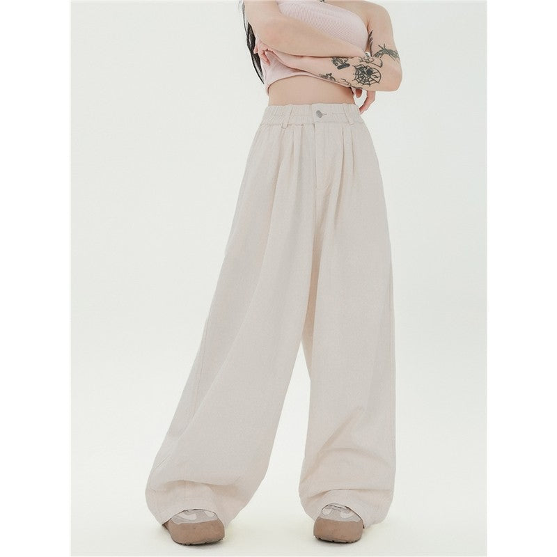 Minimalist High-End Drape Casual Trousers