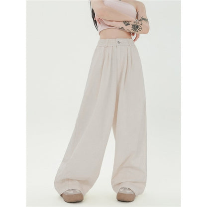 Minimalist High-End Drape Casual Trousers