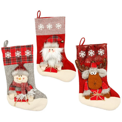 Christmas Sock Gift Bag Large Three-Dimensional Candy Bag Christmas Decoration Scene Decoration