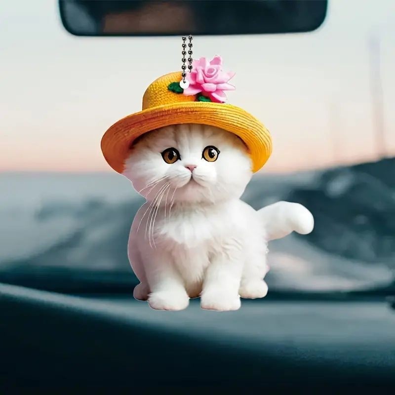 Creative Acrylic Cat Pendant