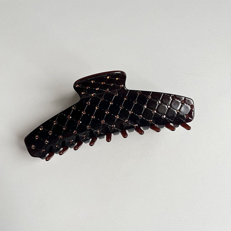 Simple Rhinestone Large Hair Claws