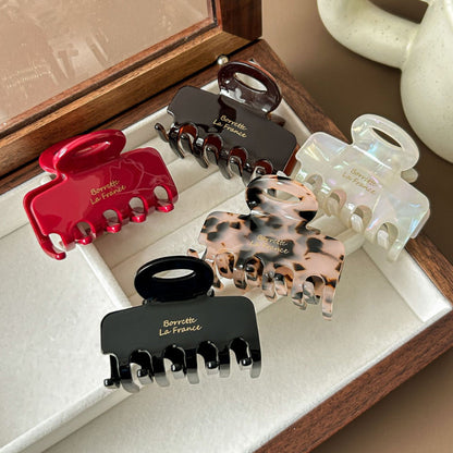 2+Elegant Small Latter Print Hair Claws