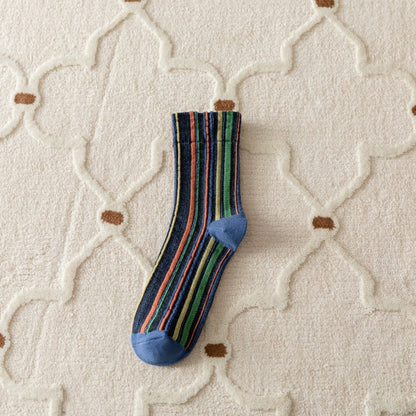 Bohemian Vertical Striped Socks