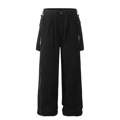 Detachable Strap Lantern Cargo Pants