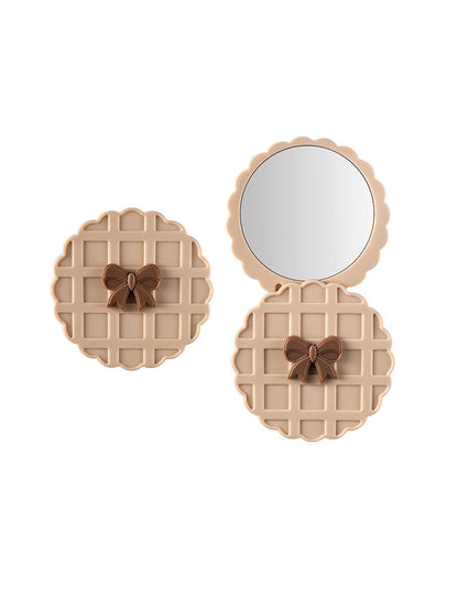 Bow Cute Rotating Portable Makeup Mirror