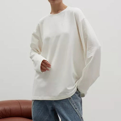 Casual Loose Round Neck Long Sleeve Top