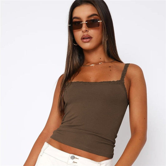 Solid Color Slim-Fit Tank Top