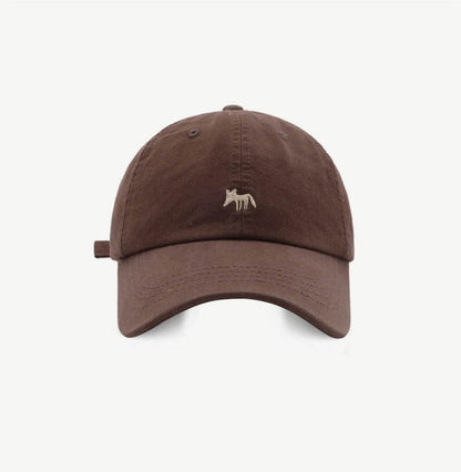 Cute Fox Embroidered Baseball Caps