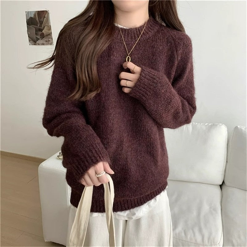 Round Neck Pullover Sweater