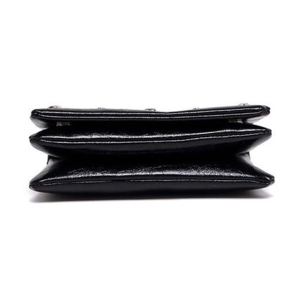 Trendy Rivet Multi-Compartment Shoulder Bag