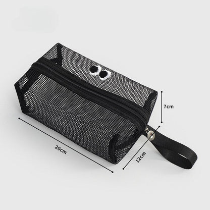 Cute Eyes Simple Portable Mesh Handbags