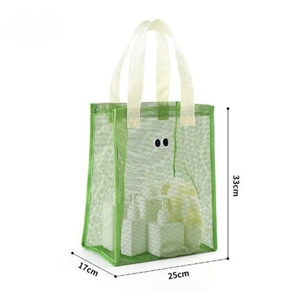 Eyes Large Capacity Mesh Handbags