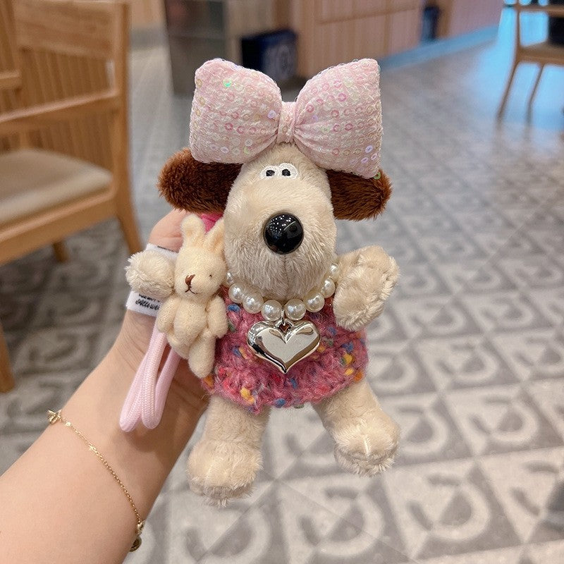 Cute Plush Dog Keychain