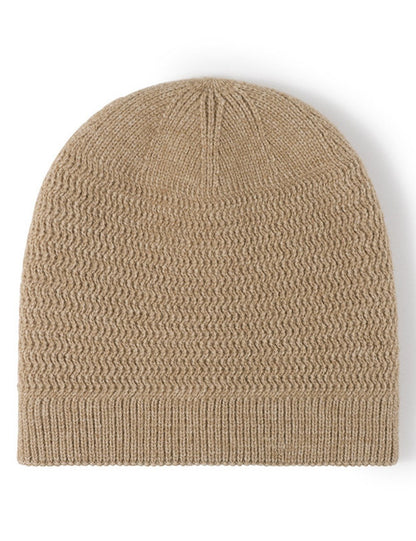 Solid Color Outdoors Thick Knit Beanie