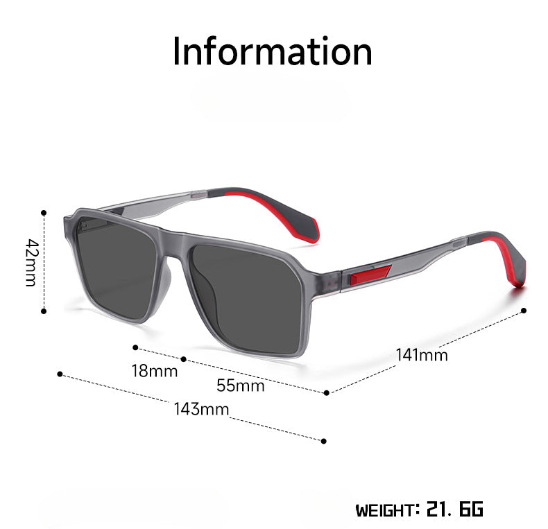 Classic Color Block Punk Sunglasses