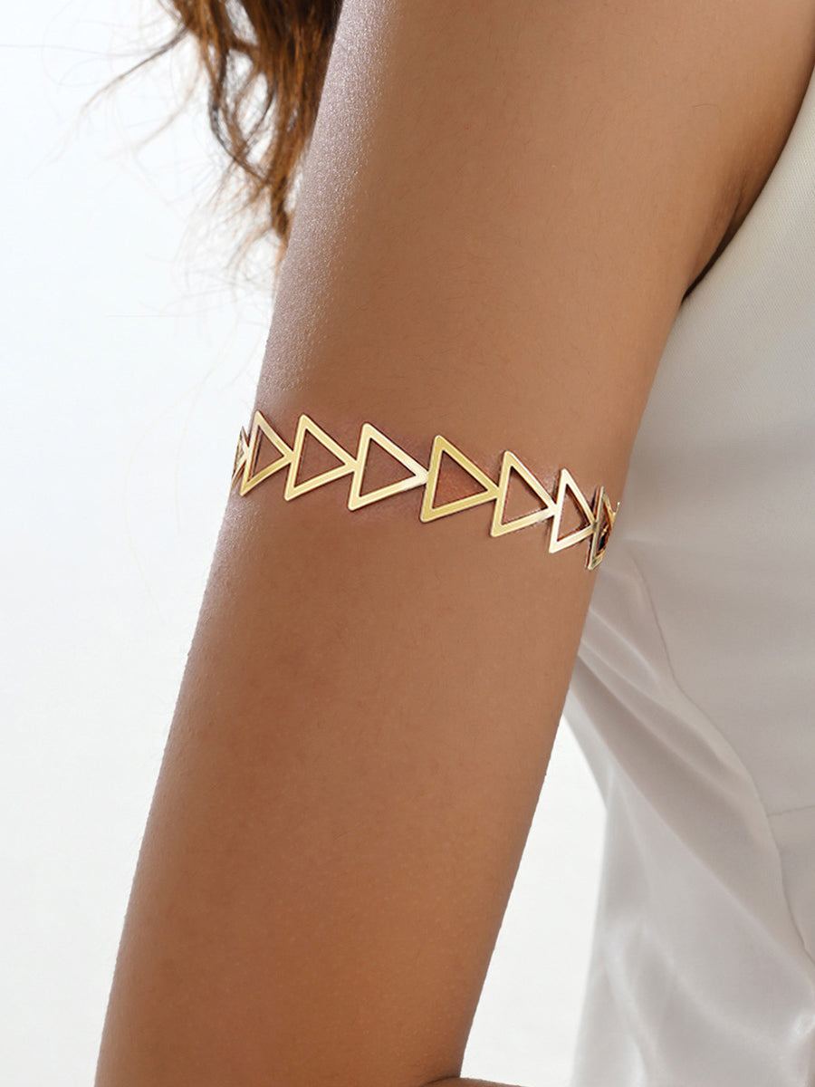 Simple Hellow Out Triangle Arm Cuff