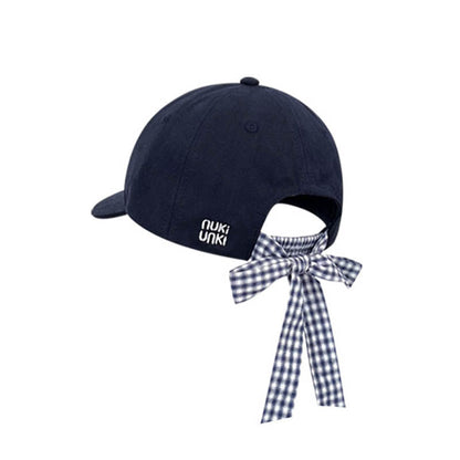 Vintage Embroidered Letter Bow-Tie Baseball Cap