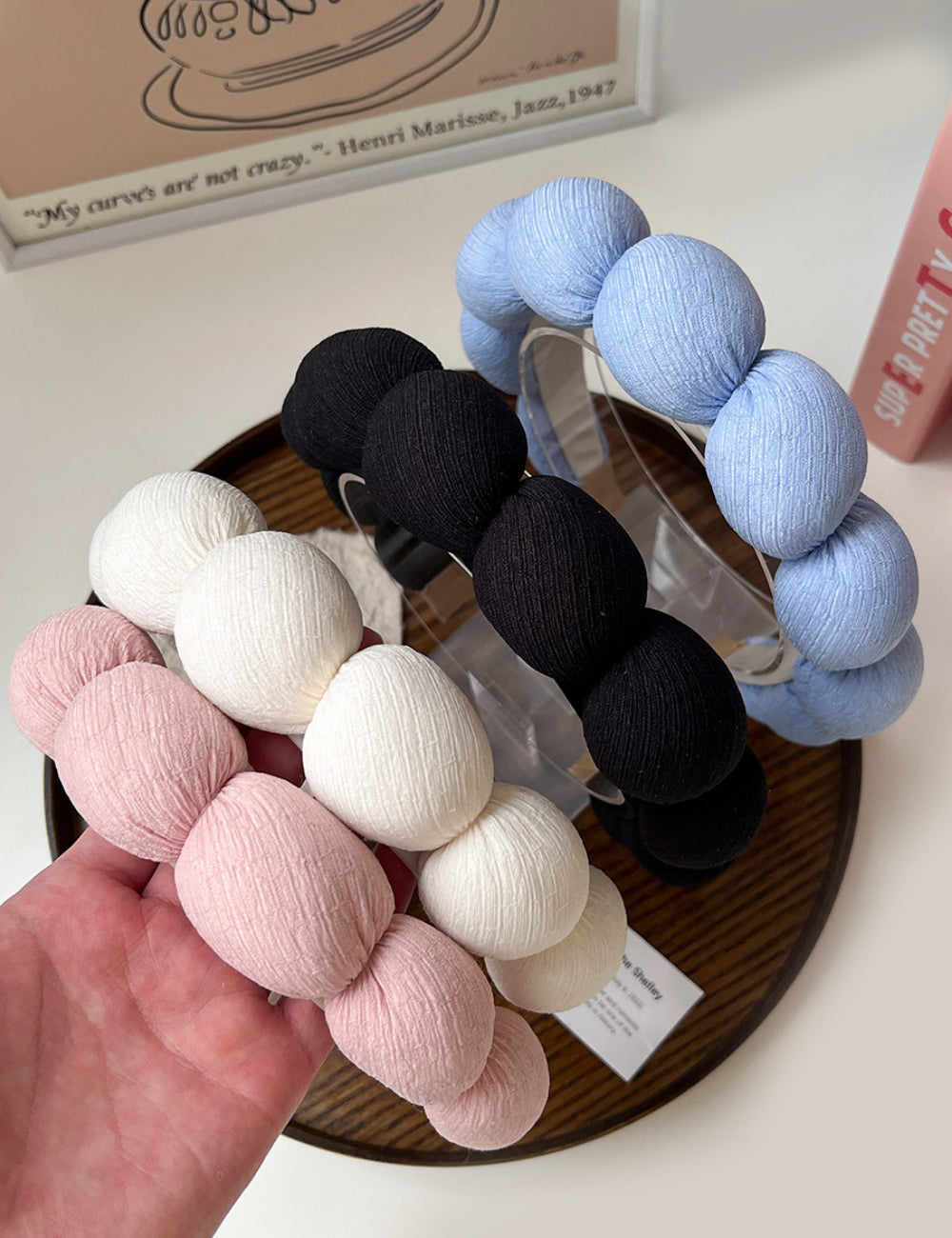 Sponge Twist Clouds Hairband