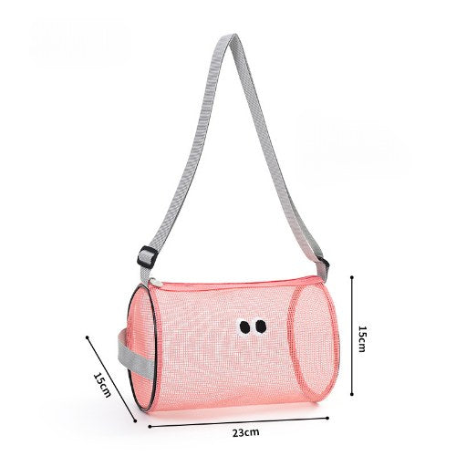 Solid Color Large Capacity Mesh Shoulder Bags