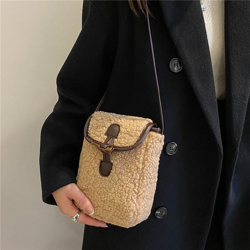 Casual Plain Anti-Stress One Shoulder Thick Square Bag