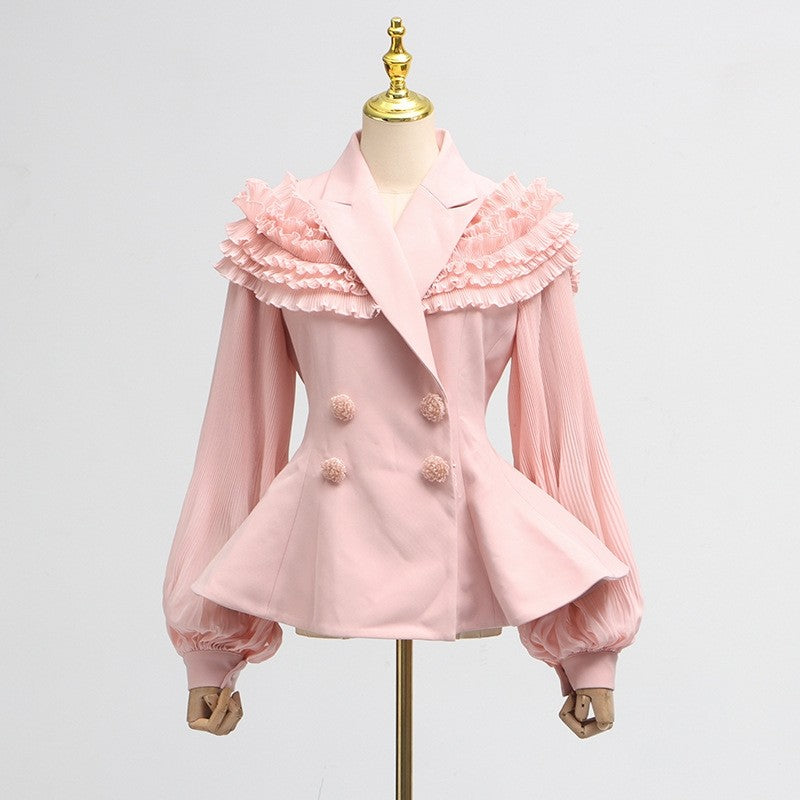 Fashion Luxury Two Piece Dress Floral Mesh