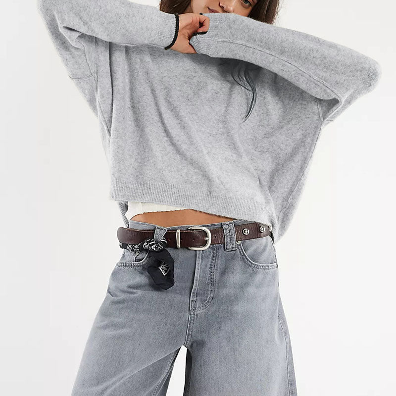 Trendy Crew Neck Long Sleeve Sweater