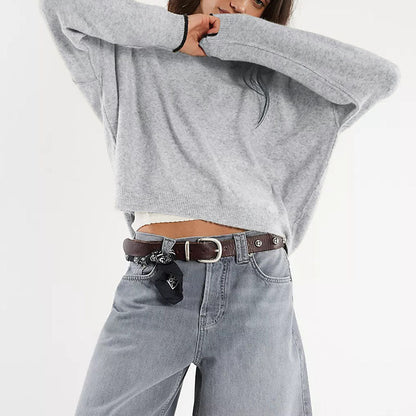 Trendy Crew Neck Long Sleeve Sweater