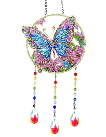 Butterfly Rhinestone Colorful Crystal Suncatcher