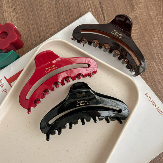 2+Hellow Out Solid Color Hair Clips